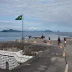 view from copacabana fort of rio de janeiro, brazil