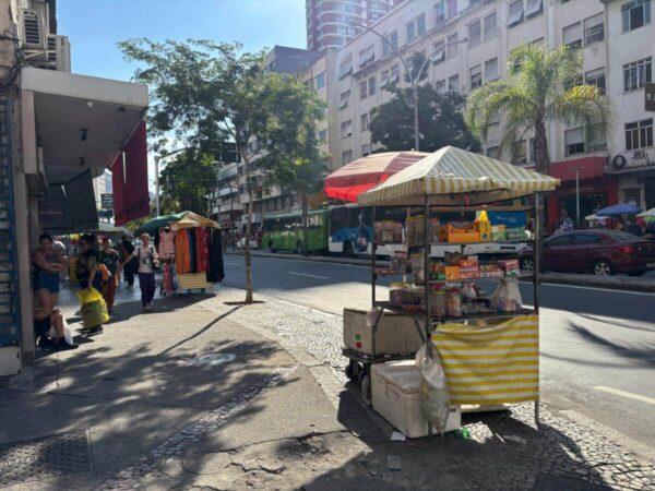 street food stall in meier district of rio de janeiro, brazil