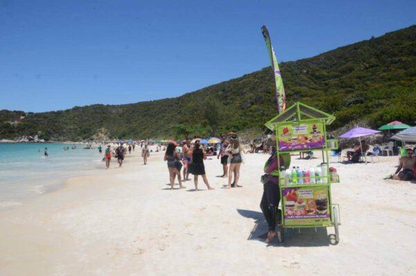 Açaí cart in praia do forno, arraial do cabo