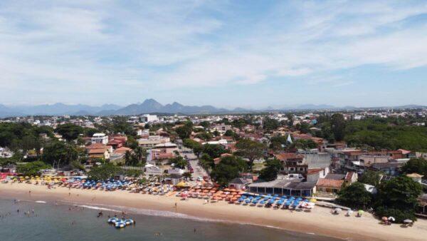 Drone photo of Praia do Cemitério and Rio das Ostras